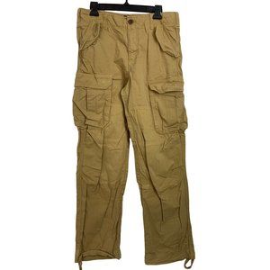 Mens Sz 30 Timerberland Earthjkeepers Canvas Heavy Weight Cargo Pants Khaki 6484